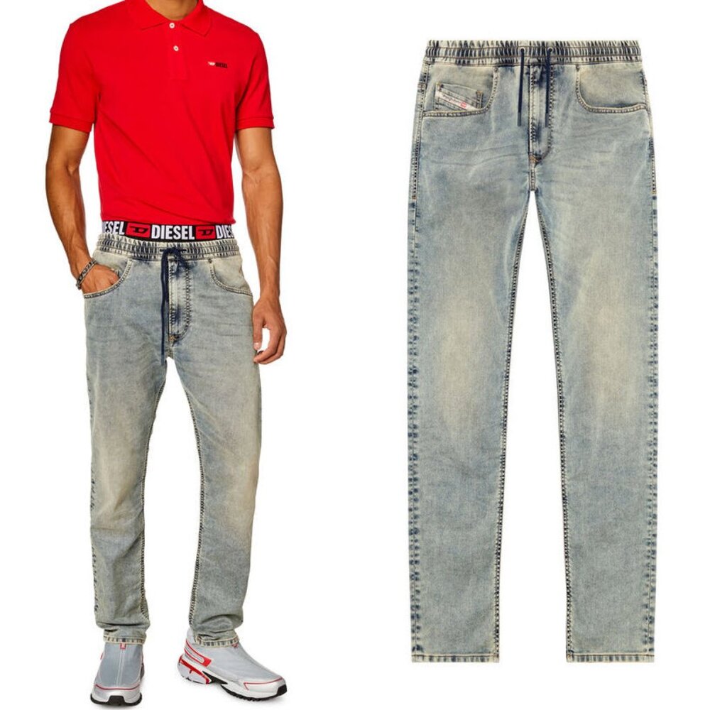 DIESEL regular 2030 D-krooley joggjeans 068jw Sz 38